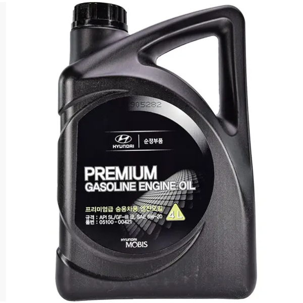 Shop - Hyundai Mobis Premium Gasoline Engine Oil SAE 5W20 (05100-00421 ...