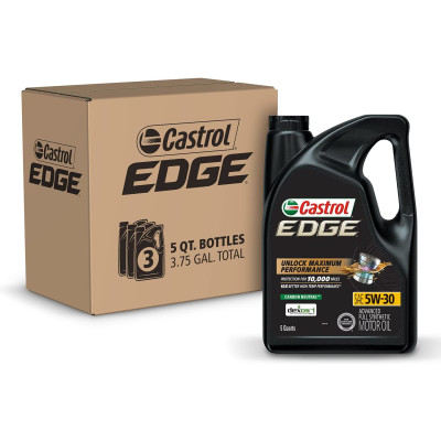 Castrol EDGE 5W-30 Advanced Full Synthetic Motor Oil - 5 Quart Jug, Enhanced Wear Protection 5 thumbnail image
